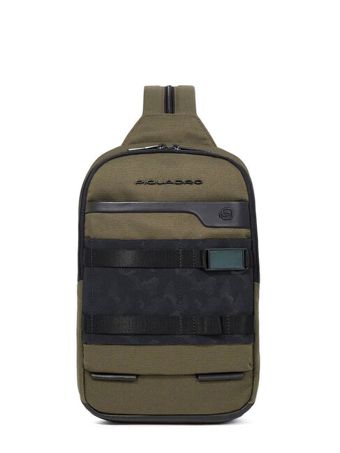 PIQUADRO FX Portabilité du sac à dos sur une épaule VERT - Sacs à dos pour ordinateur portable