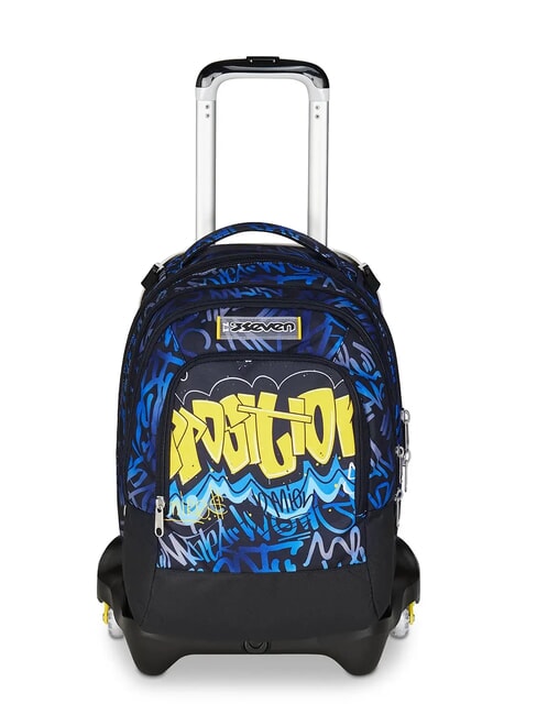 SEVEN SPOT BOY JACK 3WD Trolley 2 sacs à dos détachables, 3 roues Bluedeep - Sacs à dos à roulettes
