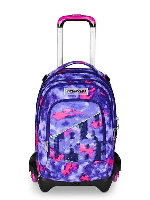 SEVEN SHADY DYE GIRL JACK 3WD Trolley 2 sacs à dos détachables, 3 roues violet - Sacs à dos à roulettes