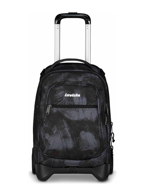 INVICTA PLUG FANTASY Sac à dos à roulettes amovible, support pour ordinateur portable noir brossé - Sacs à dos à roulettes