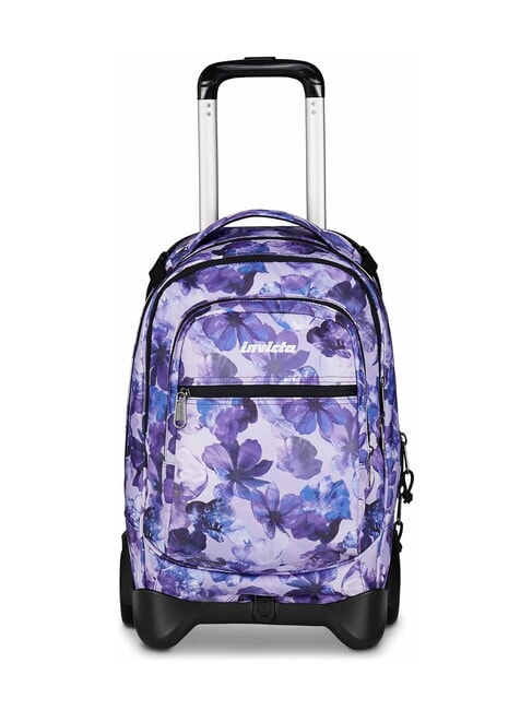 INVICTA PLUG FANTASY Sac à dos à roulettes amovible, support pour ordinateur portable fleurs de lys - Sacs à dos à roulettes
