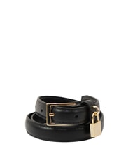 ARMANI EXCHANGE LOCK Ceinture avec breloque  noir - Ceintures - 1