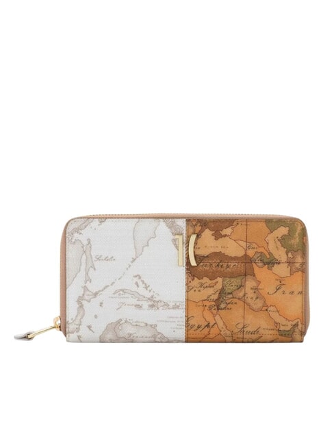 ALVIERO MARTINI PRIMA CLASSE GEO MIX Grand portefeuille zippé NATUREL - Portefeuilles Femme