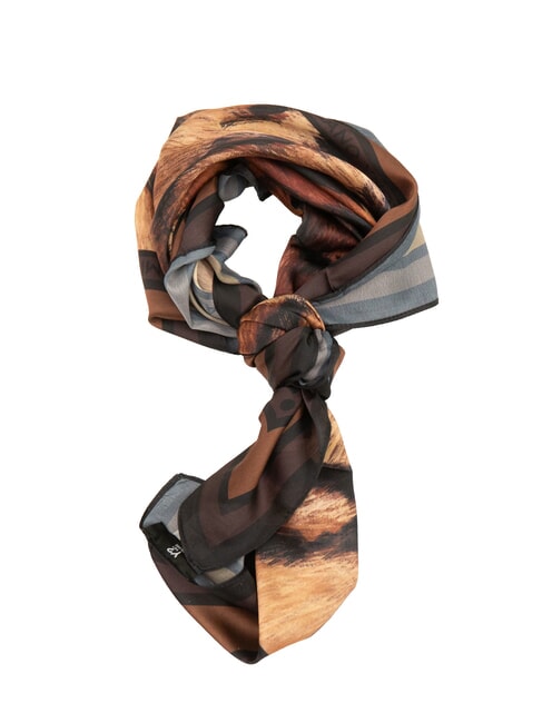 YNOT STAMPA ALL OVER Foulard carré en soie tigre - Écharpes