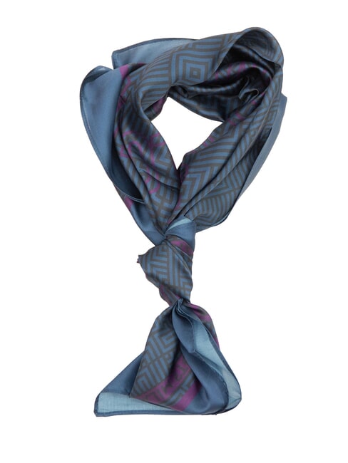 YNOT STAMPA ALL OVER Foulard carré en soie NOIR - Écharpes