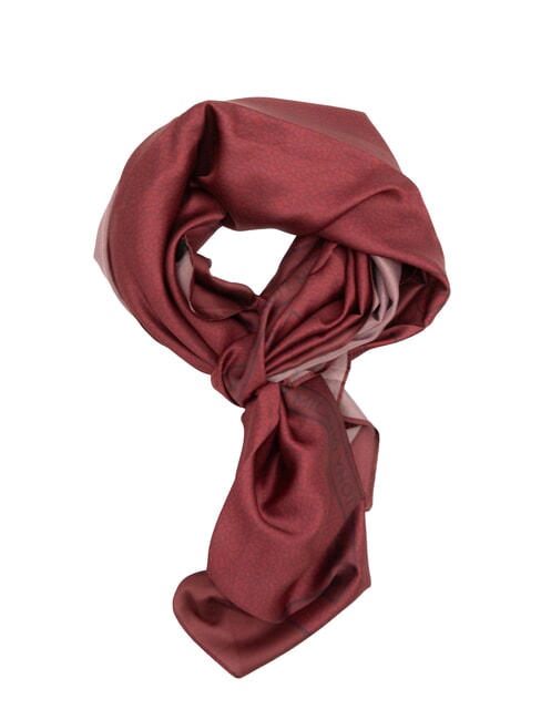 YNOT STAMPA ALL OVER Foulard rectangulaire en soie cerise - Écharpes