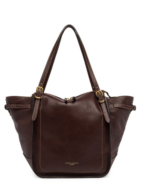 GIANNI CHIARINI OLLY Sac shopping en cuir DarkBrown - Sacs pour Femme