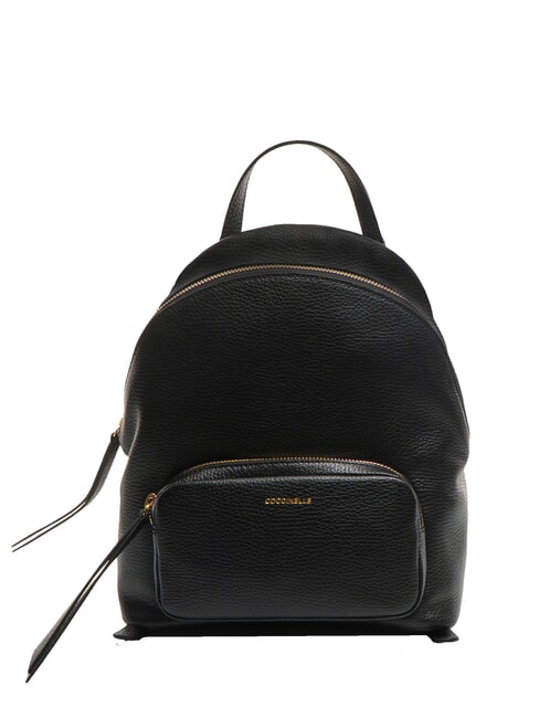 COCCINELLE JEN Sac à dos en cuir martelé Noir - Sacs pour Femme