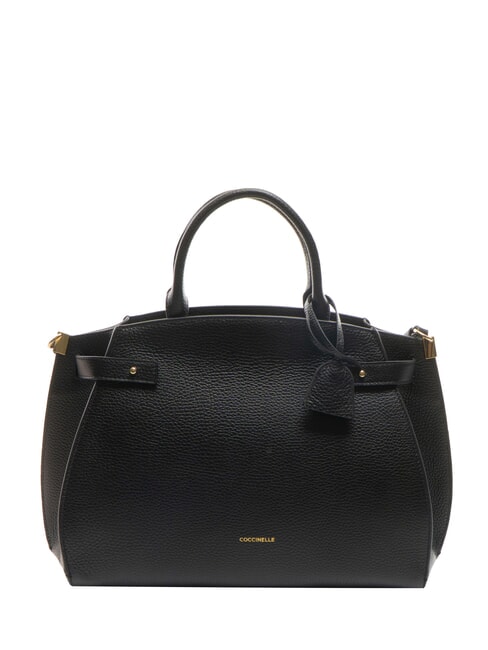 COCCINELLE KLICHE Sac en cuir avec bandoulière Noir - Sacs pour Femme