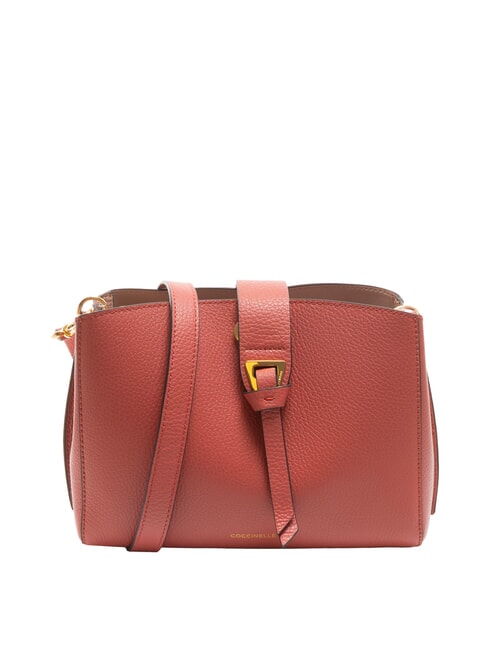 COCCINELLE ALBA Sac bandoulière en cuir martelé pot - Sacs pour Femme