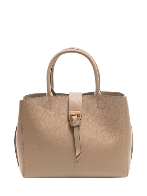 COCCINELLE ALBA Sac fourre-tout en cuir martelé rose poudré - Sacs pour Femme