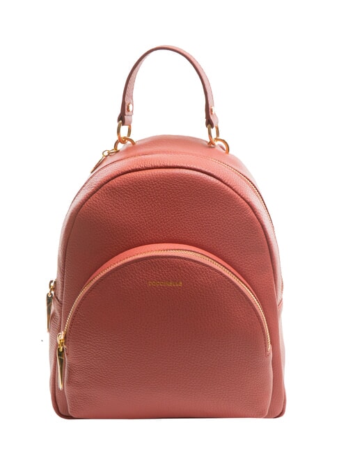 COCCINELLE ALPHA Sac à dos en cuir martelé avec poche pot - Sacs pour Femme