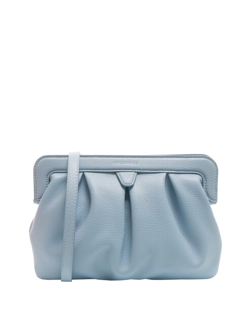 COCCINELLE DILETTA SOFT Pochette en cuir martelé brume bleue - Sacs pour Femme