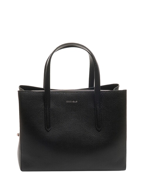 COCCINELLE SWAP Sac fourre-tout en cuir martelé Noir - Sacs pour Femme