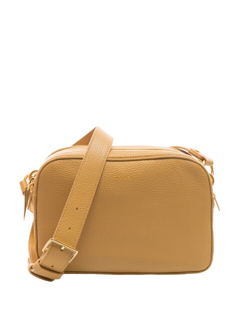 COCCINELLE ALPHA Sacoche pour appareil photo en cuir martelé beige frais - Sacs pour Femme
