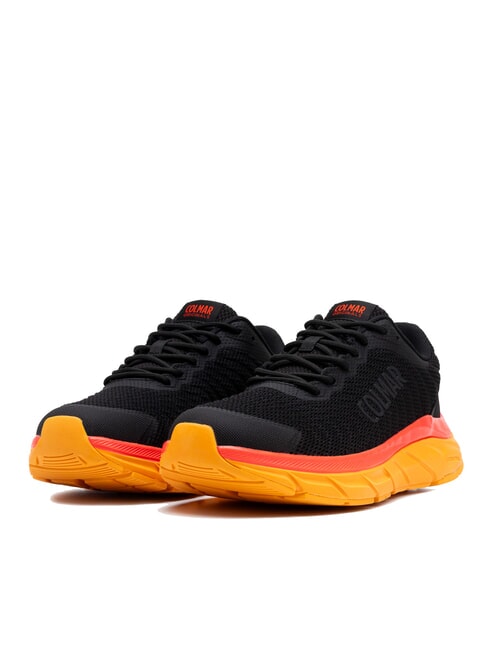 COLMAR URBANTRAIL COLORS Baskets noir-orange-rouge vif - Chaussures unisexe