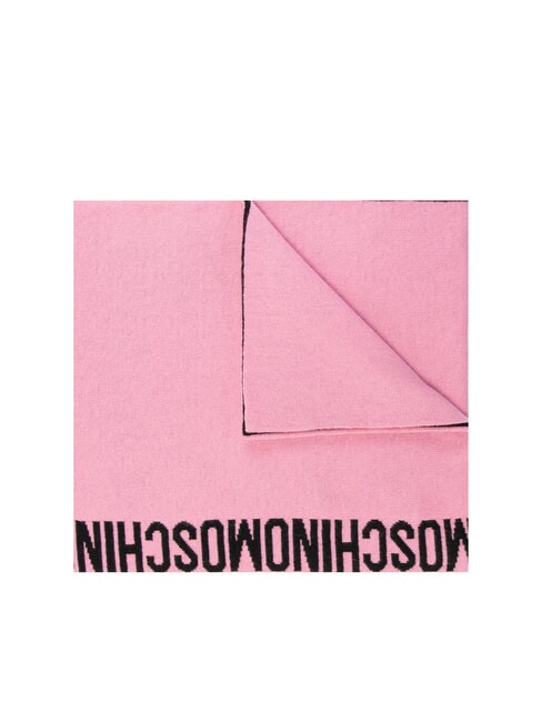 MOSCHINO LOGO Foulard rose - Écharpes