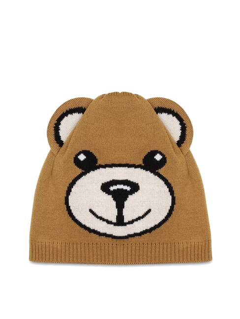 MOSCHINO TEDDY Chapeau d'ours en peluche chameau - Bonnets