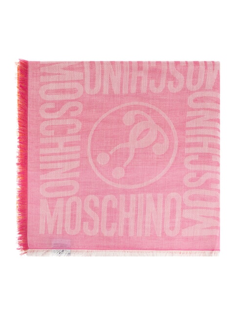 MOSCHINO LOGO ALL OVER Étole rose - Écharpes