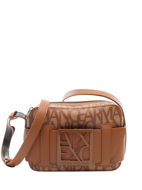 ARMANI EXCHANGE LOGO ALL OVER Maisons de chambres came. roses/voiture. café - Sacs pour Femme