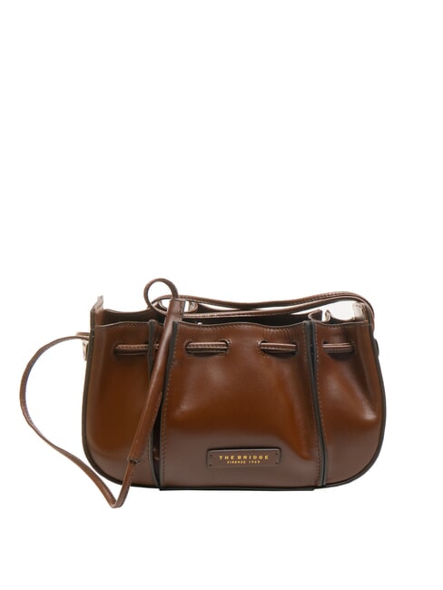 THE BRIDGE CAMILLA Sac seau en cuir MARRON - Sacs pour Femme