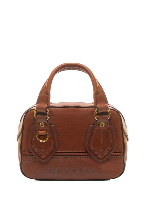 THE BRIDGE DAPHNE Mini sac de coffre en cuir MARRON - Sacs pour Femme