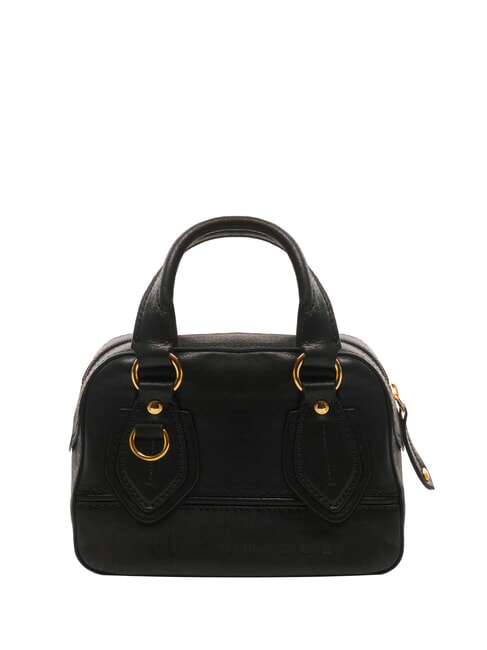 THE BRIDGE DAPHNE Mini sac de coffre en cuir black Gold - Sacs pour Femme