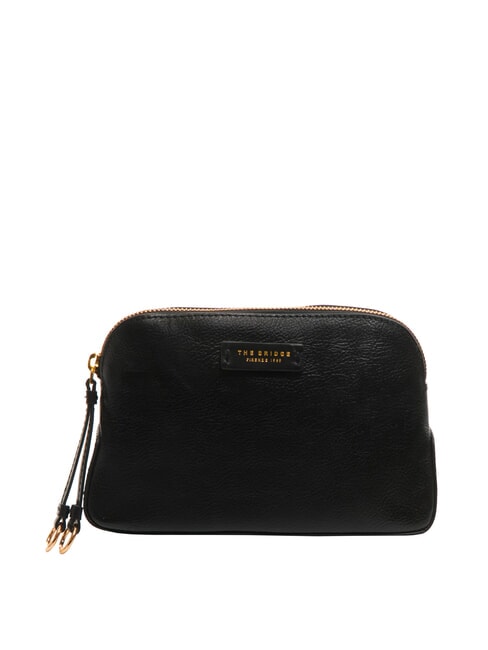 THE BRIDGE CARLOTTA Trousse de beauté en cuir black Gold - Trousses