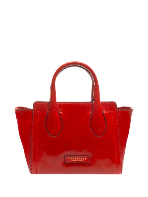 THE BRIDGE FIONA Sac fourre-tout en cuir avec bandoulière flamenco abb. or - Sacs pour Femme