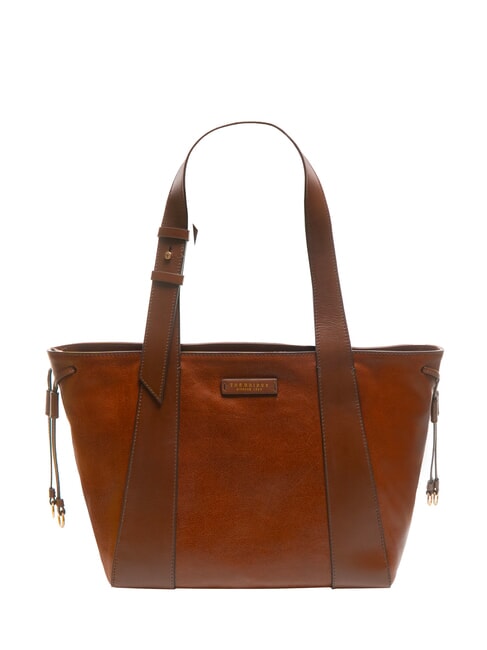 THE BRIDGE CARLOTTA Sac shopping en cuir MARRON - Sacs pour Femme