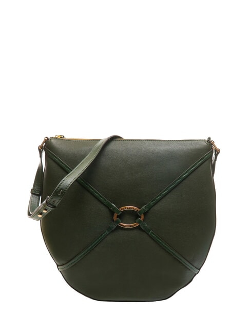 THE BRIDGE AMELIA Sac à bandoulière en cuir derby vert environ or - Sacs pour Femme