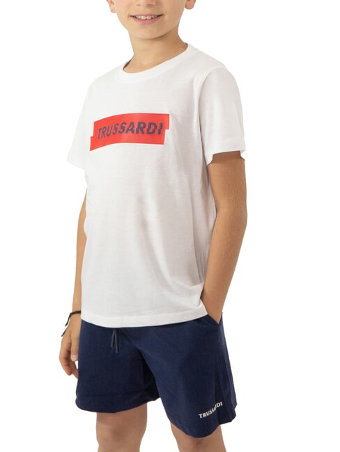 TRUSSARDI TOMMES Ensemble t-shirt et bermuda blanc/bleu marine - Survêtements pour enfants