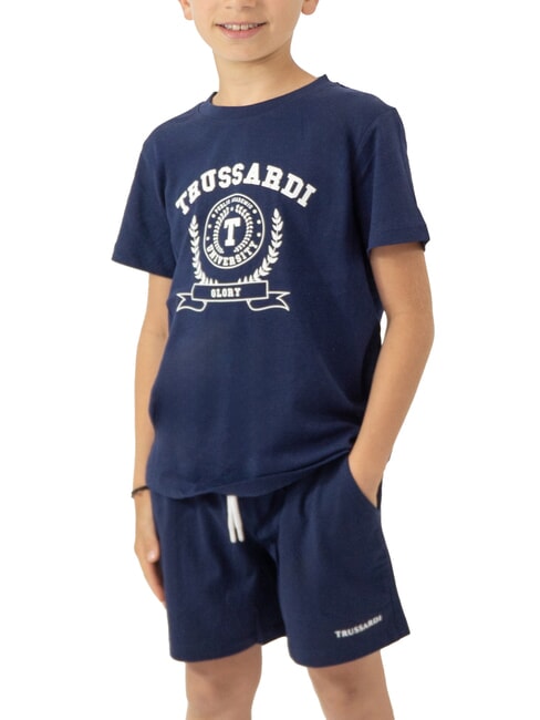 TRUSSARDI TOPALA Ensemble t-shirt et bermuda bleu mer/bleu mer - Survêtements pour enfants