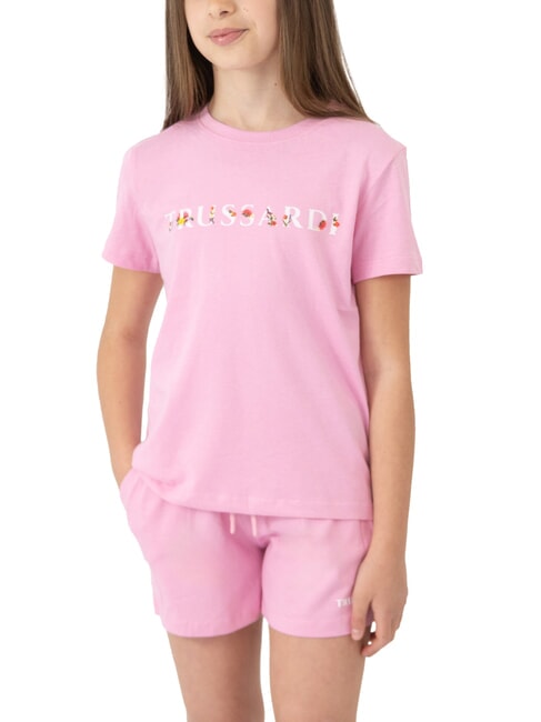 TRUSSARDI FATUTI Ensemble t-shirt et bermuda rose - Survêtements pour enfants