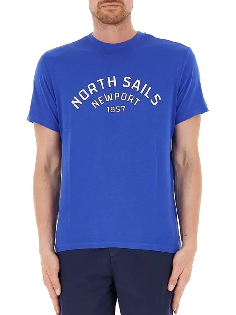 NORTH SAILS NEWPORT T-shirt en coton avec logo en forme d'arche surf bleu - T-shirt