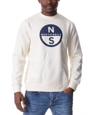 NORTH SAILS GRAPHIC Sweat-shirt ras du cou en coton Guimauve - Pulls molletonnés - 1