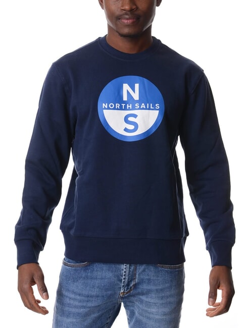NORTH SAILS GRAPHIC Sweat-shirt ras du cou en coton bleu marine - Pulls molletonnés