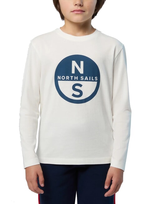 NORTH SAILS GRAPHIC KIDS chemise en coton à manches longues Guimauve - Tee-shirt enfant
