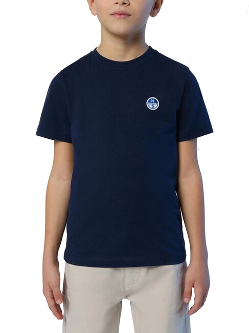 NORTH SAILS LOGO KIDS T-shirt en coton à manches courtes bleu marine - Tee-shirt enfant