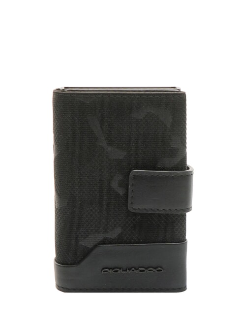 PIQUADRO FXP Porte-cartes en cuir Noir - Portefeuilles Homme