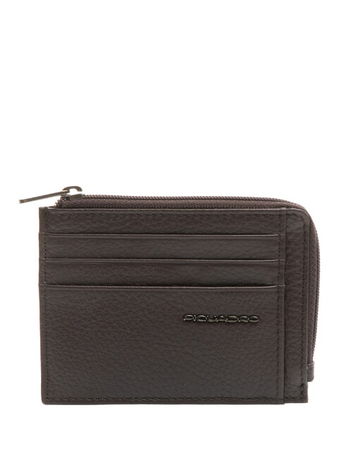 PIQUADRO MODUS RESTYLING  Portefeuille plat en cuir bordeaux 2 - Portefeuilles Homme
