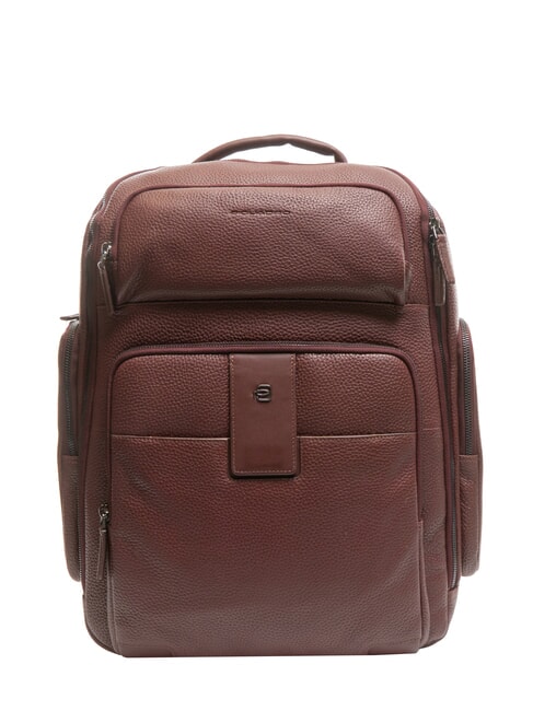 PIQUADRO ILI Sac à dos en cuir pour ordinateur portable 15,6 pouces bordeaux 2 - Sacs à dos pour ordinateur portable