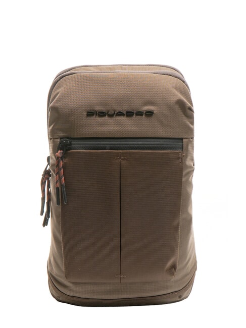 PIQUADRO ARNE Sac à dos à une épaule tourterelle - Sacs en Bandoulières pour Homme