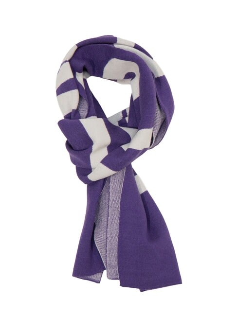 JOHN RICHMOND ZAMIG Écharpe longue à logo violet - Écharpes