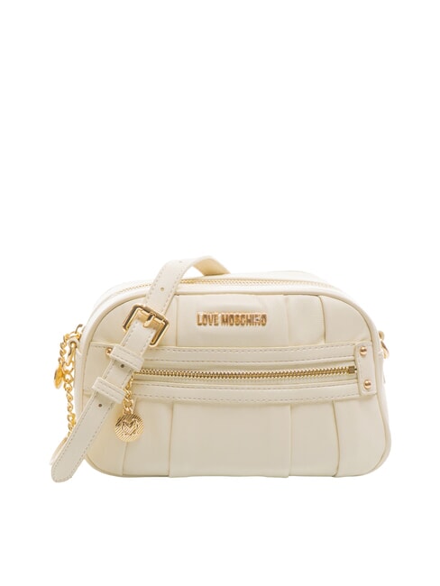LOVE MOSCHINO CAMERA BAG Mini sac à bandoulière Ivoire - Sacs pour Femme