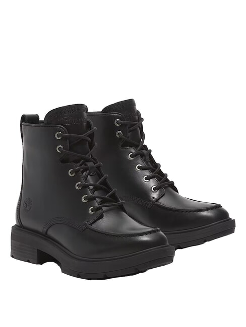 TIMBERLAND BRIMFIELD MID  Bottines en cuir noir pleine fleur - Chaussures Femme