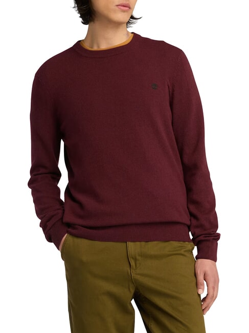 TIMBERLAND KNOX RIVER Pull à col rond Porto tawny - Pulls pour hommes