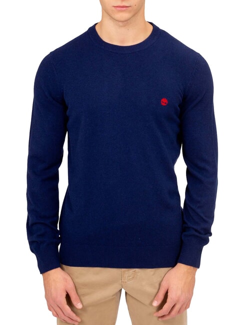 TIMBERLAND KNOX RIVER Pull à col rond saphir noir - Pulls pour hommes