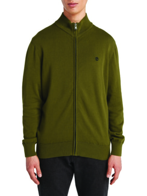 TIMBERLAND WILLIAMS RIVER Pull zippé sombreolive - Pulls pour hommes