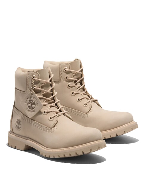 TIMBERLAND PREMIUM 6 INCH  Bottines en cuir rembourrées beige clair - Chaussures Femme